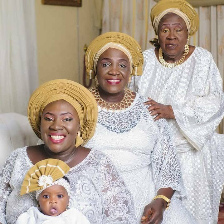 A generation of four beautiful women in this photo