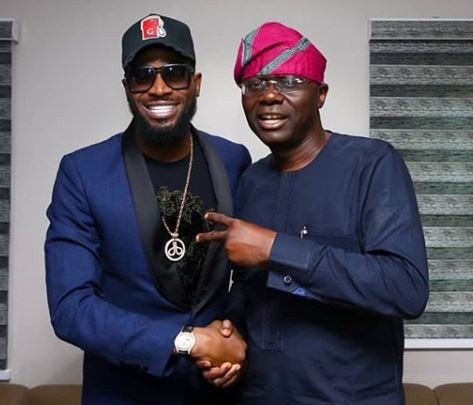 D’banj and U.S Singer, Ari Lennox Pay Courtesy Visit to Jide Sanwo-Olu