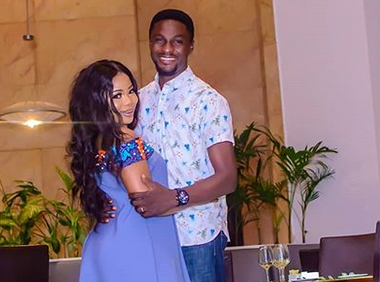 New loved-up photos of Actor Adeniyi Johnson and his fiancee, Seyi Edun