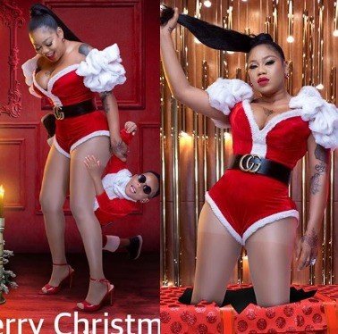 Toyin Lawani plays mother Christmas in photos