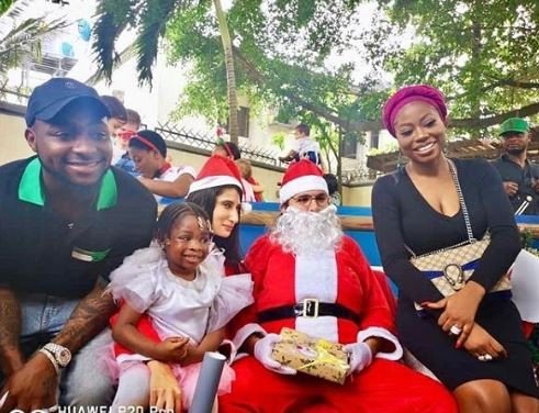 Photos of Davido and Sophia Momodu at their Daughter, Imade’s Christmas Party