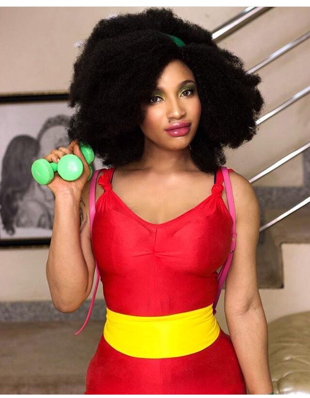 Tonto Dikeh Steps Out for Son’s Old School Themed Party