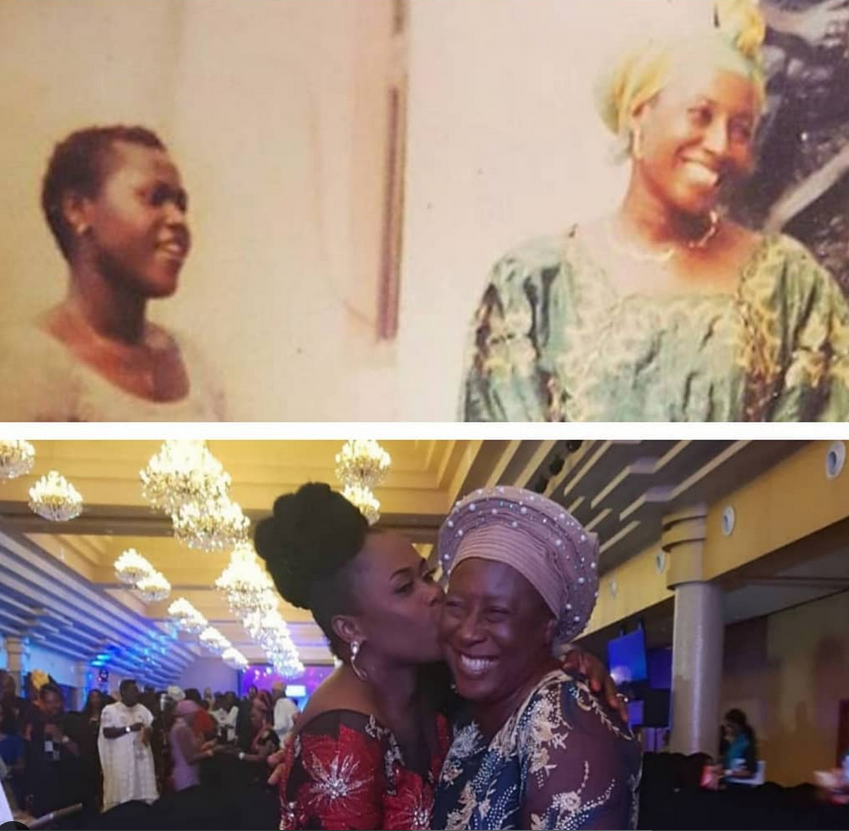 Throwback photo of Patience Ozokwor and Uche Jombo