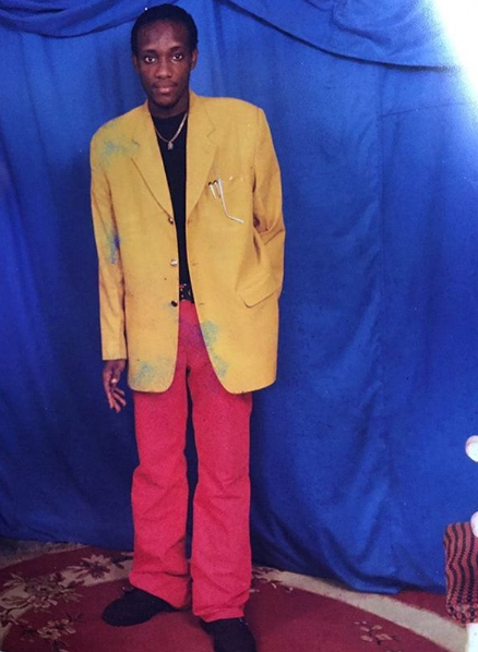 Lol!!!!!!! see throwback photo of singer Kcee