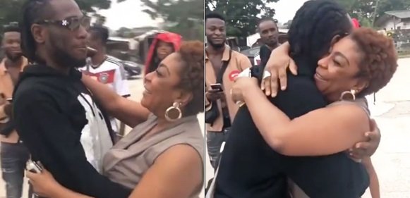 Burna Boy Meets his Mum After Soundcity MVP Awards