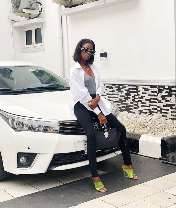 BBNaija’s Khloe Gets her Car Back Months after Crash