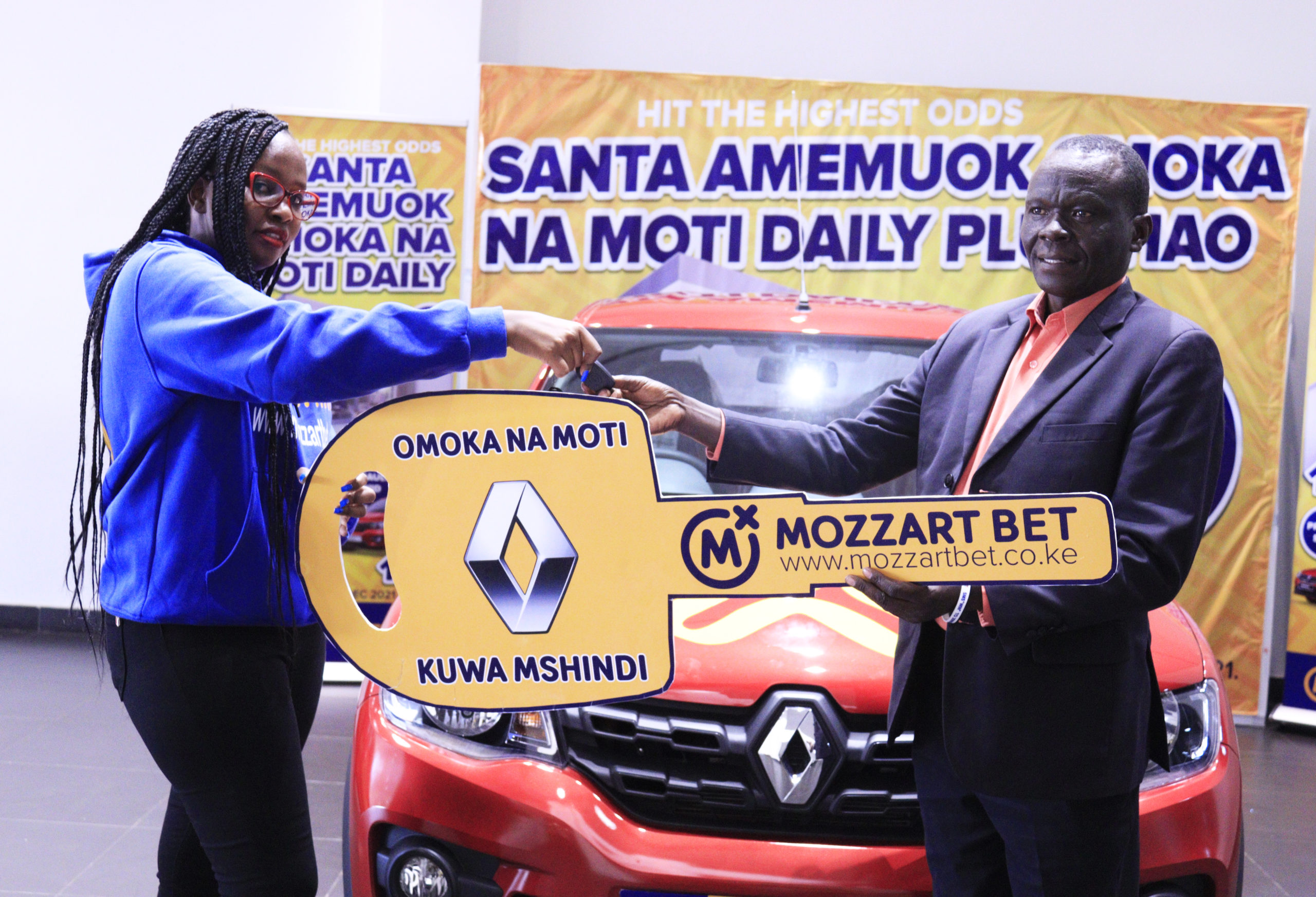 Mozzart hands over 3 more cars to lucky weekend winners in the Omoka na Moti Promotion! 29 cars left!