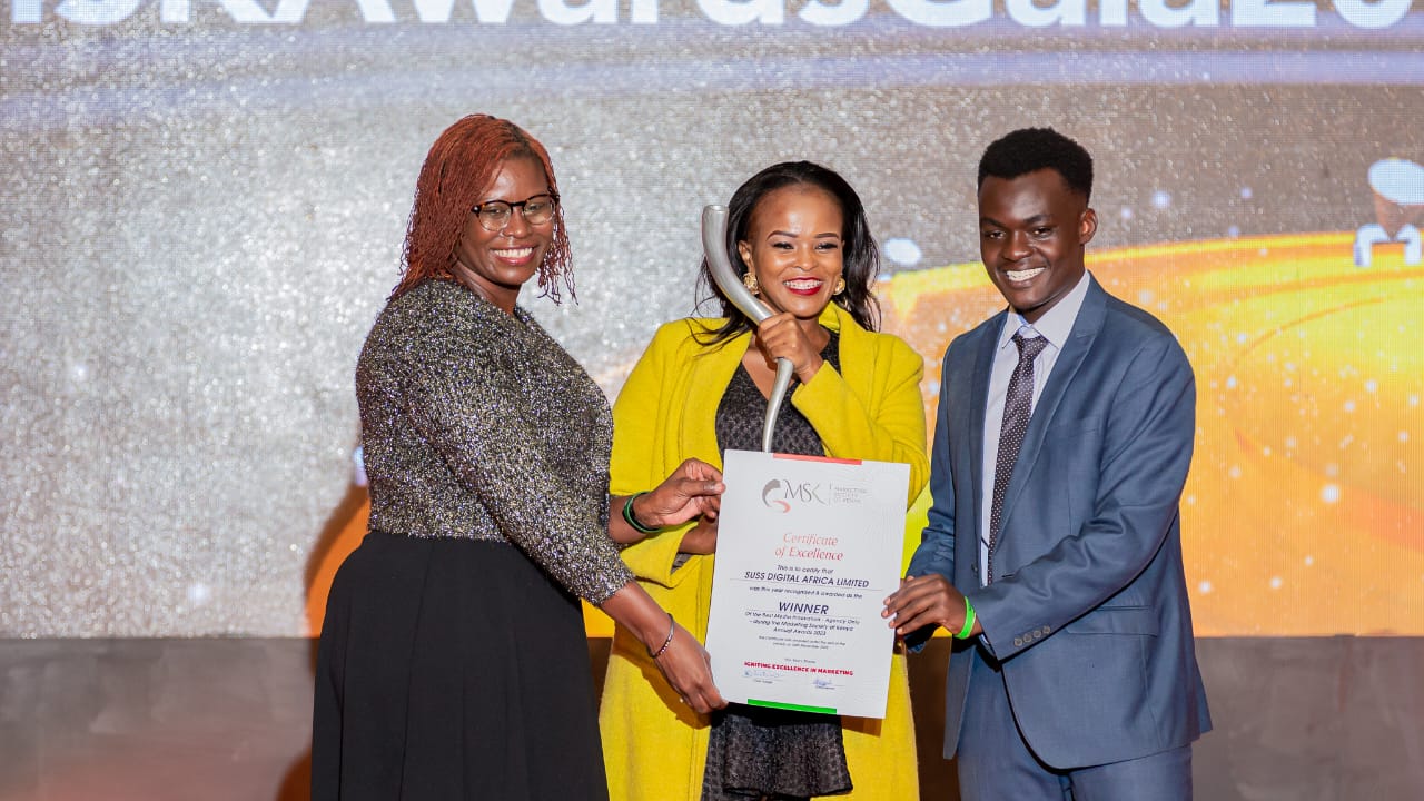 Suss Digital Africa Shines at the Marketing Society of Kenya Awards Gala
