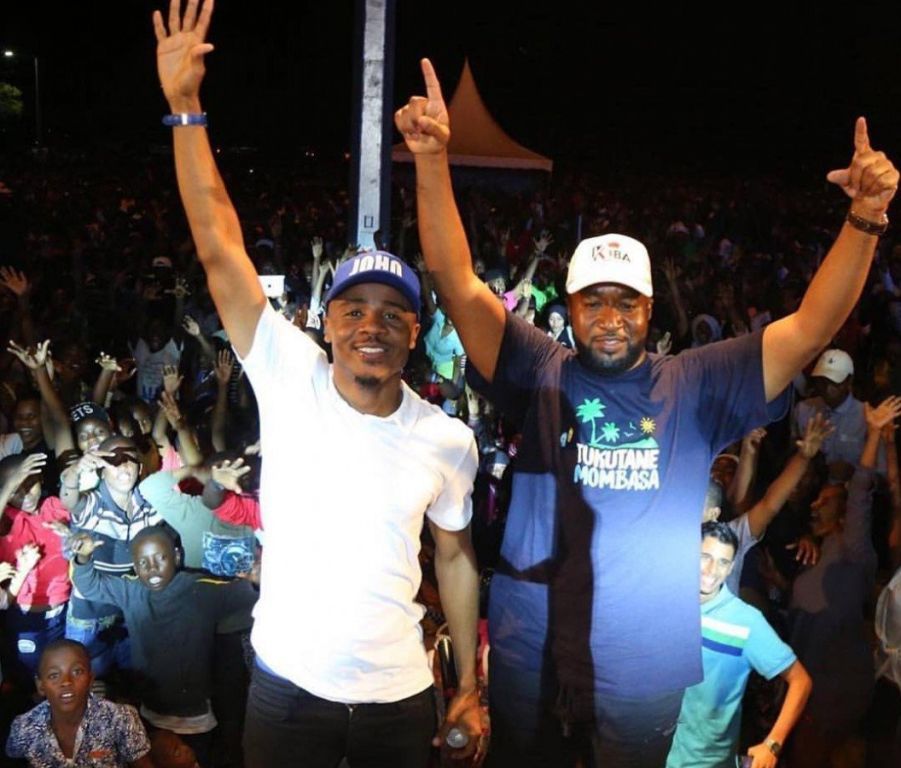 Ali Kiba ajiunga na gavana wa Mombasa kumfanyia kampeni