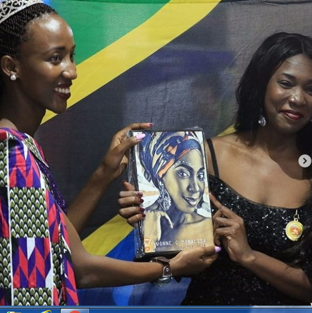 Monalisa Kuipeperusha Vizuri Bendera ya Tanzania.