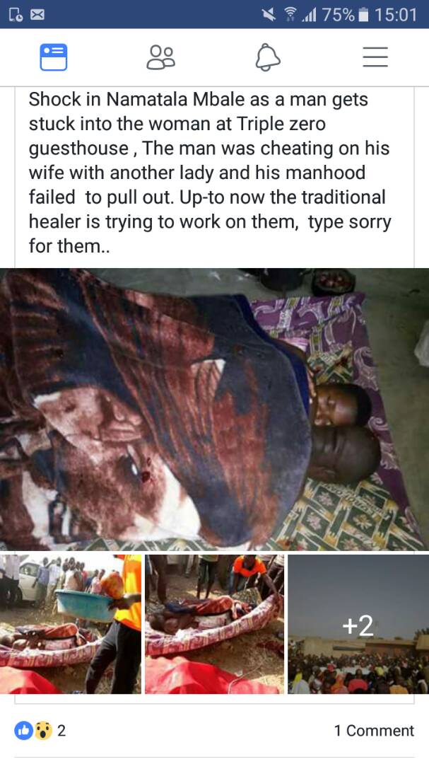 Cheating husband gets stuck in female lover during sex