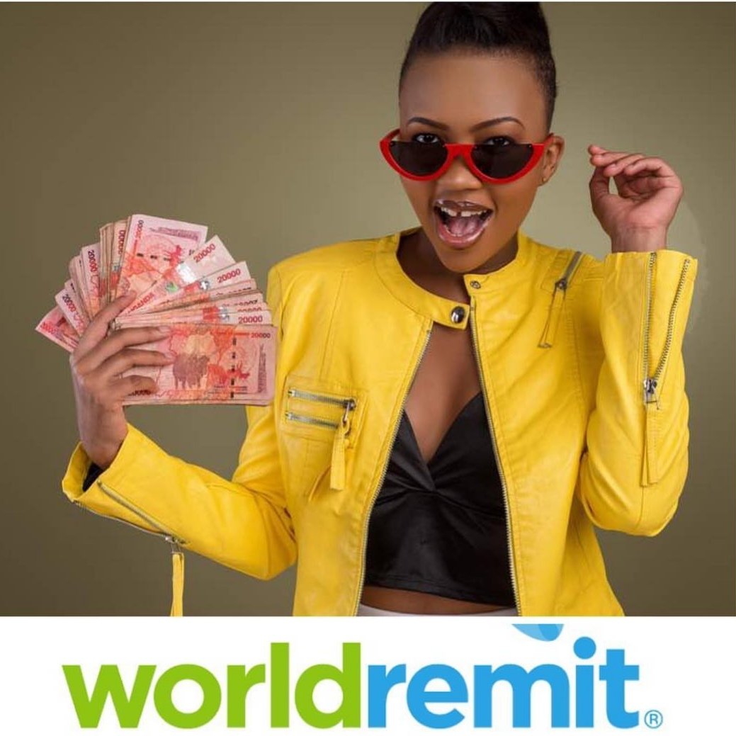 Sheila Gashumba Lifting  WorldRemit Flags High
