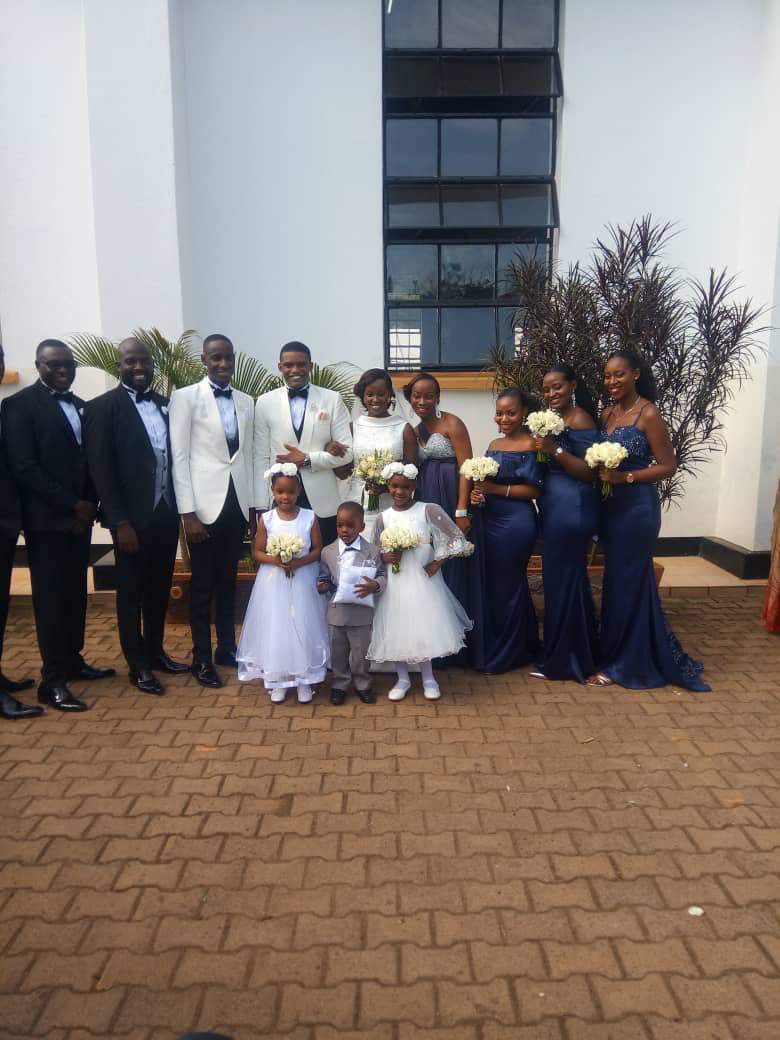 Flavia Tumusiime and Andrew Kabuura finally walk down the isle