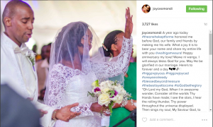 Joyce Omondi and Waihiga Mwaura first anniversary
