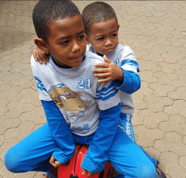 Akothee with his sons