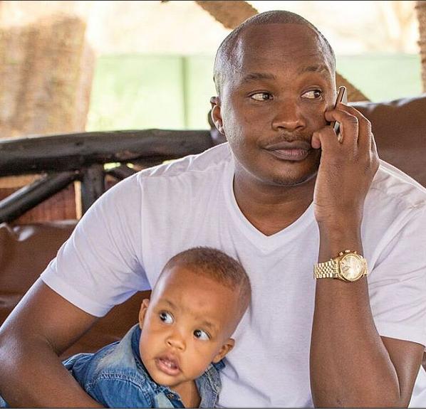 Singer Jaguar showers his little man with praises
