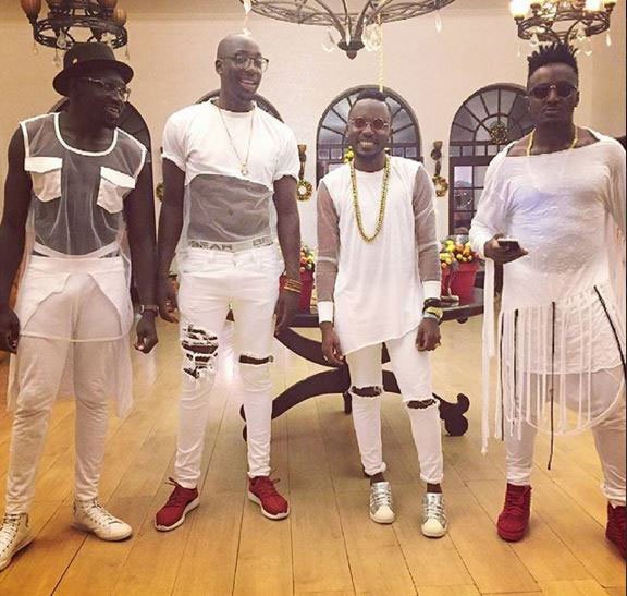 Sauti Sol's mosquito-like outfit