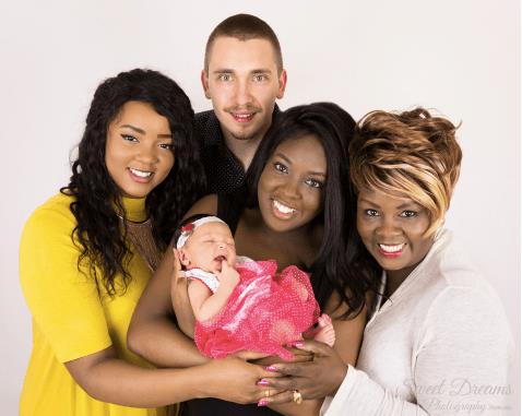 Vanessa Kiuna with baby