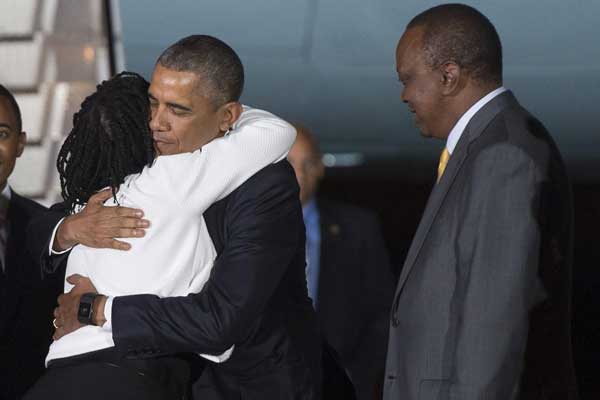 Obama and sister Auma