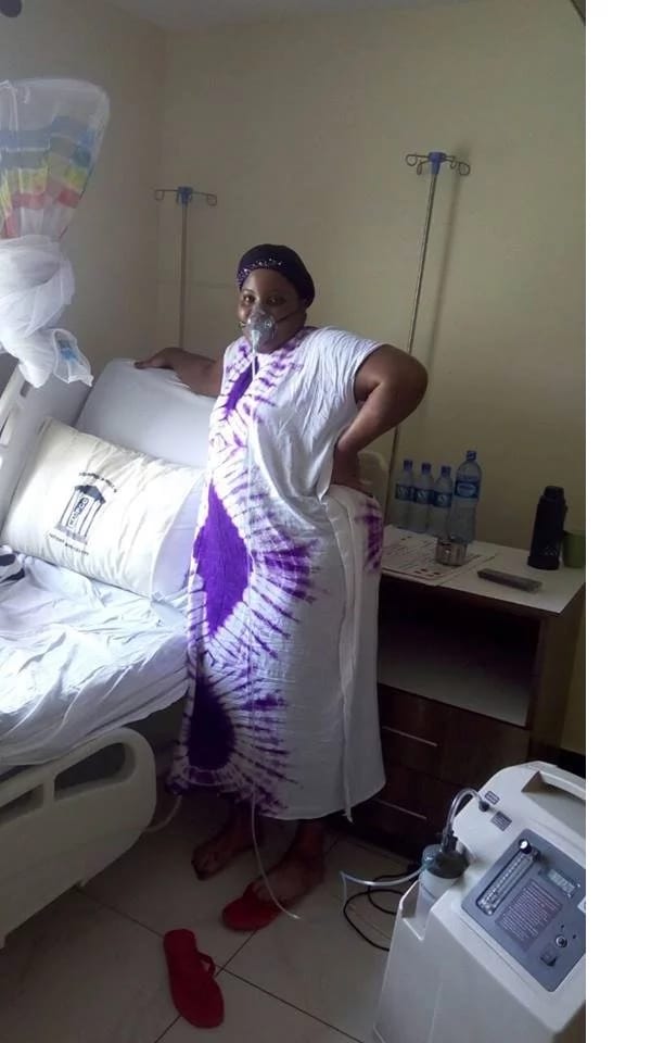 Gladys Kamande in hospital