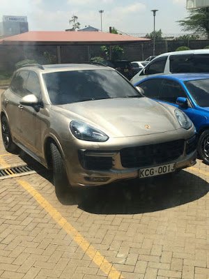 Betty Kyalo's Porsche Cayern