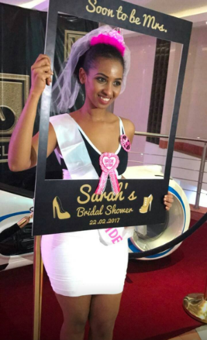 It's official Sarah Hassan is off the market