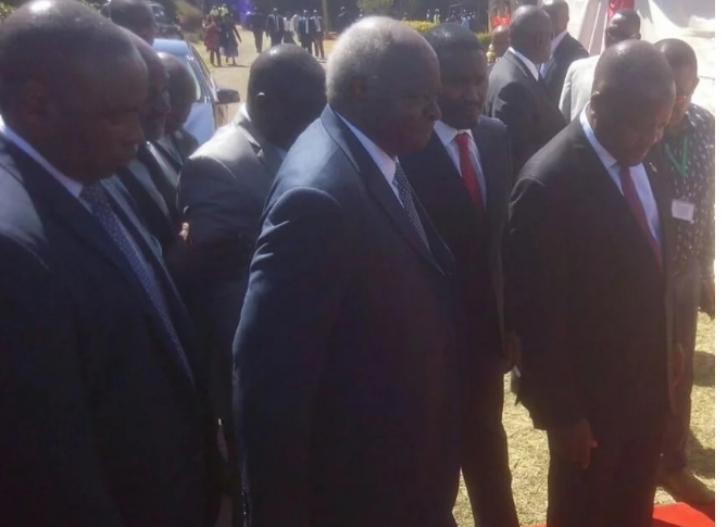 “To understand what Kibaki is saying, SMS the word Kibaki to 2013” Kenyans troll former president Kibaki badly. This is what he did at Governor Gachagua’s funeral