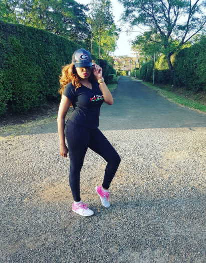 Photos of the petite lass who left Bridget Achieng with bruises and blood spots under the skin