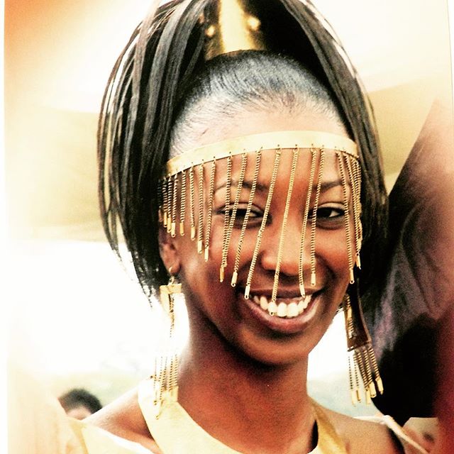 Wahu on her wedding day