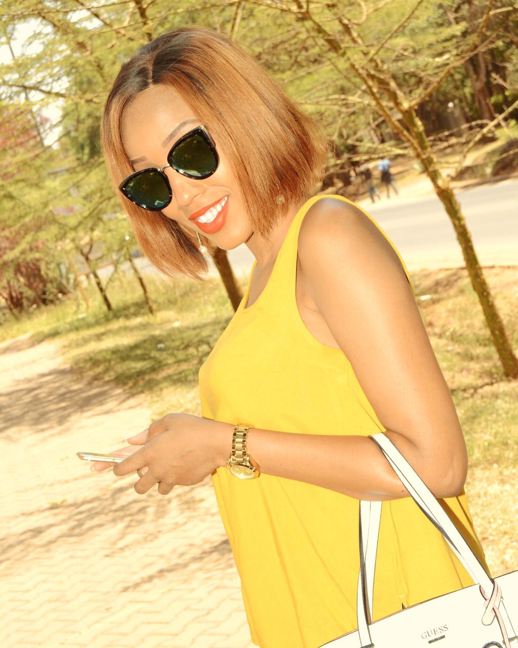 These hot photos of Swahili anchor Doreen Gatwiri totally redefine what being kissed by the sun is all about….just have a look