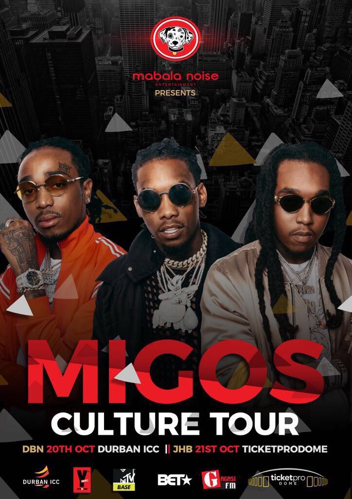 All you need to know about MIGOS Southafrican tour.