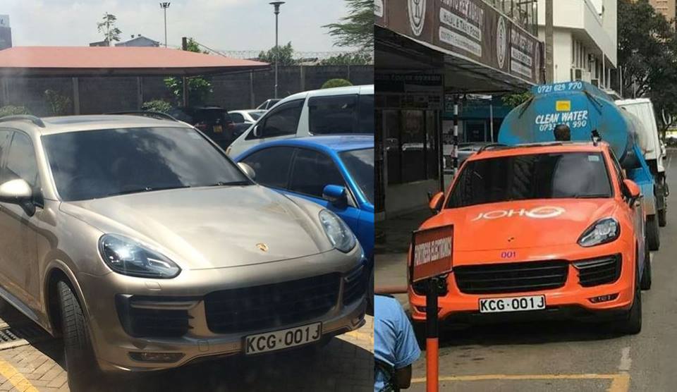 Joho takes back his Porsche Cayenne from Betty Kyallo (Photos)