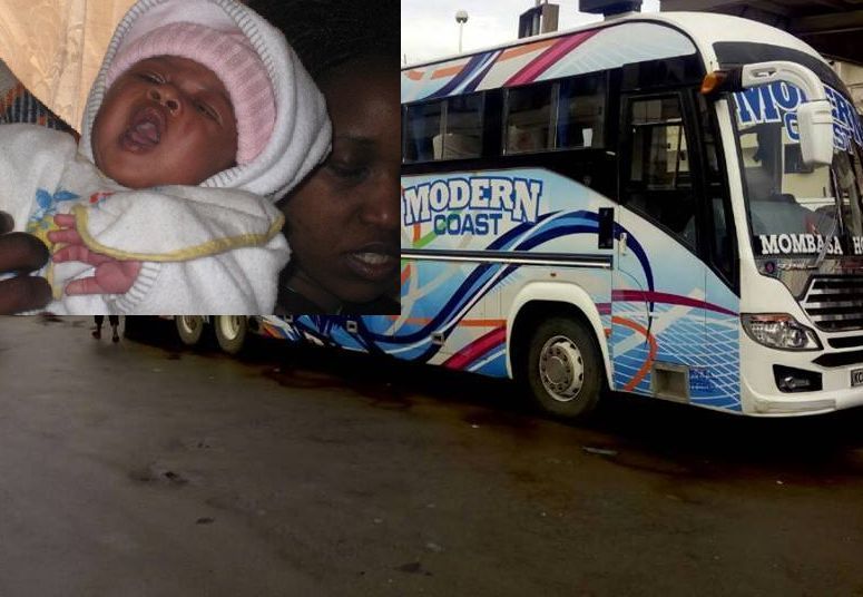 “It was like a movie” Passenger narrates how 19 year old student gave birth on Mombasa-bound Modern Coast Bus (Photos)