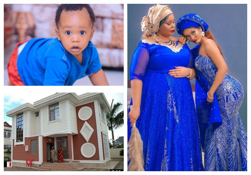 “Bila Dylan hatungepata hii nyumba” Hamisa Mobetto’s mom graciously thanks Diamond for buying his kid a mega mansion   