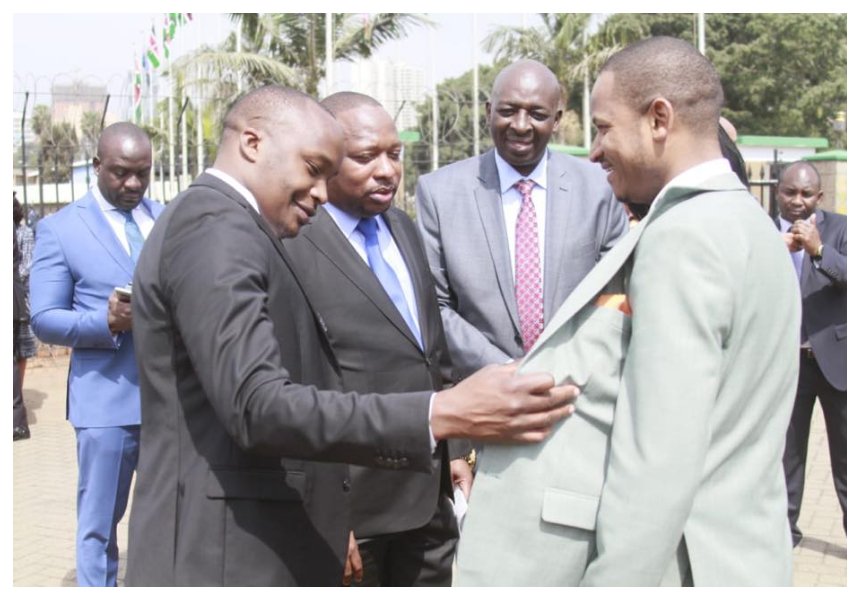 Fashion faceoff: Who wore it better? Babu Owino and Jaguar can’t agree who between them is more handsome in a suit (Photos)