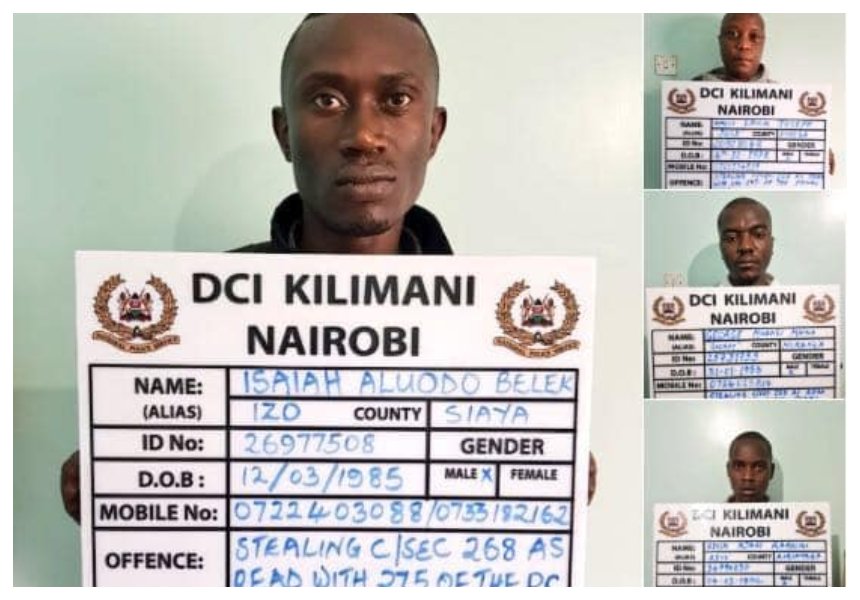 Paraded and shamed! Faces of smartly dressed thieves who steal purses, handbags, laptops, phones in hotels in Nairobi