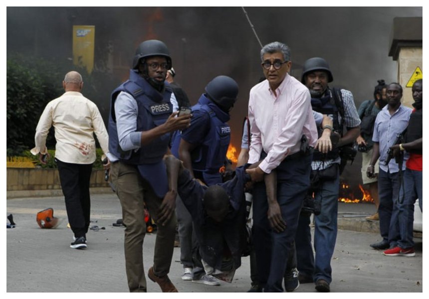 Kenyans up in arms against New York Time after it publishes horrid photos of people killed by attackers at Ducit hotel 