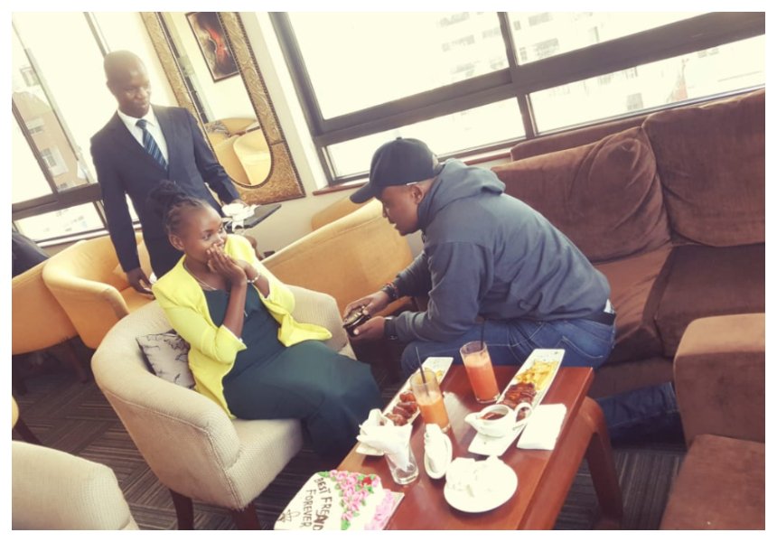 Will you be my best friend forever? This is not a marriage proposal… Nairobi man proposes to his lady friend to be his BFF (Photos)