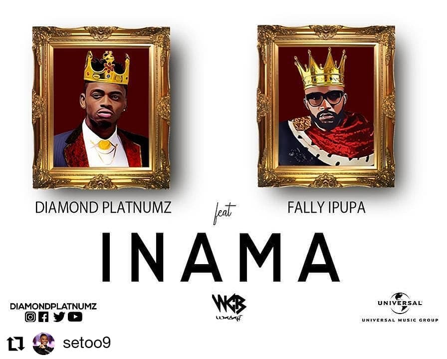 ‘Inama, na upinde mgongo” says Diamond Platinumz as he features Fally Ipupa in New jam
