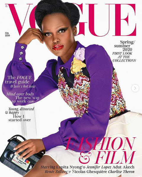 Lupita Nyong´o stars as the cover girl of powerful British magazine