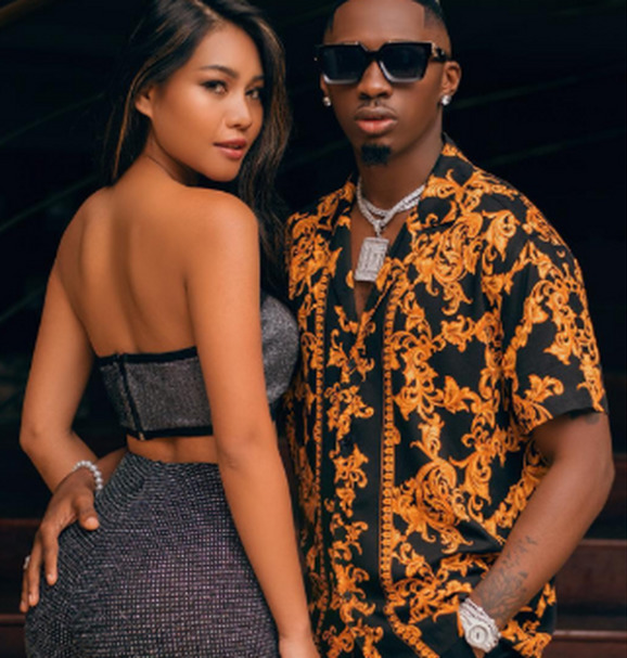 Bongo star, Juma Jux rubbishes breakup rumors with Asian lass, in new video shoot