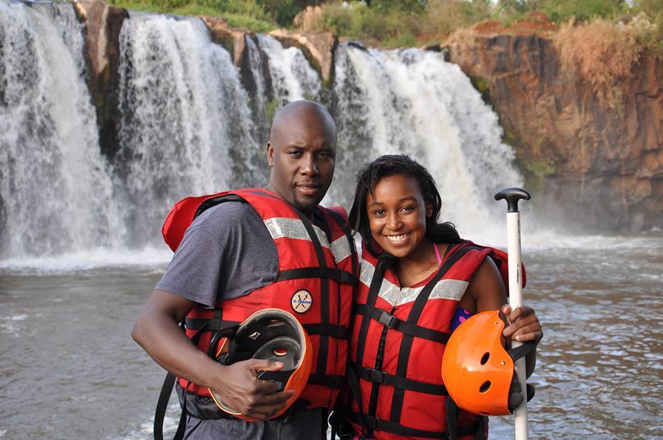 Never seen before photo of Betty Kyallo whining her waist and hips on Dennis Okari