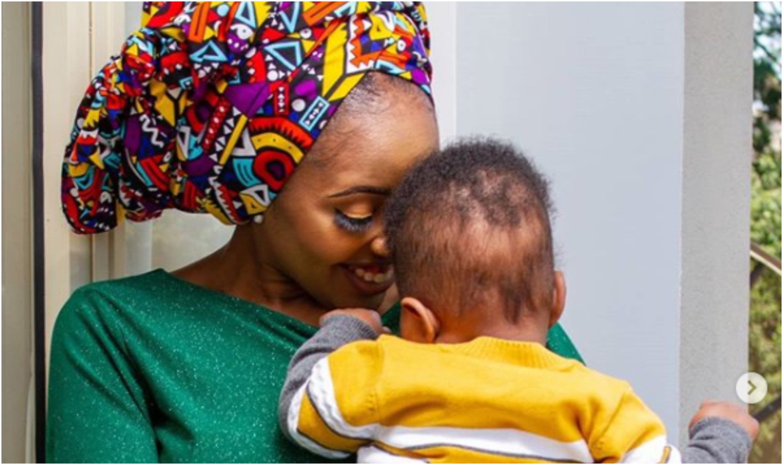 All grown! Kambua shows off grown baby boy Nate as he turns a year old (Photo)