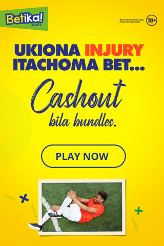 Usiache injury ichome bet! Betika now allows you to cashout a bet