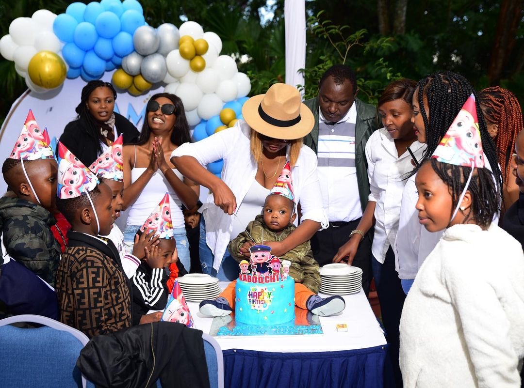 Fit for a prince! Samidoh and Karen Nyamu throw lavish birthday to celebrate 1st birthday (Photos)