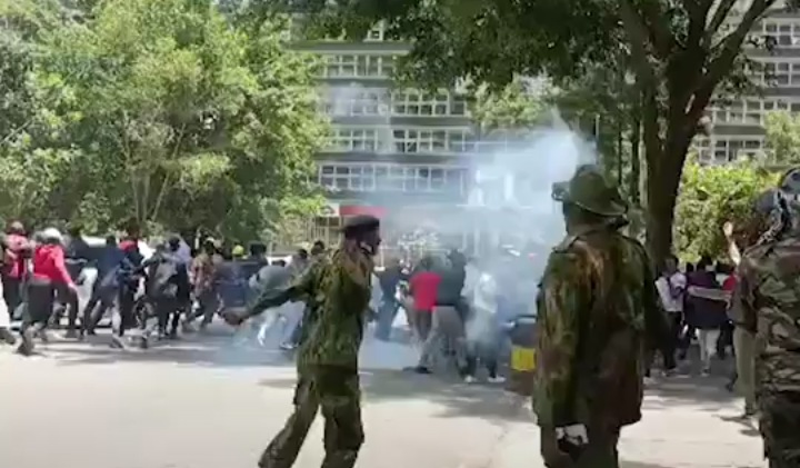 TUK Students’ Strike Paralyzes Nairobi CBD as Protests Erupt Over University Closure