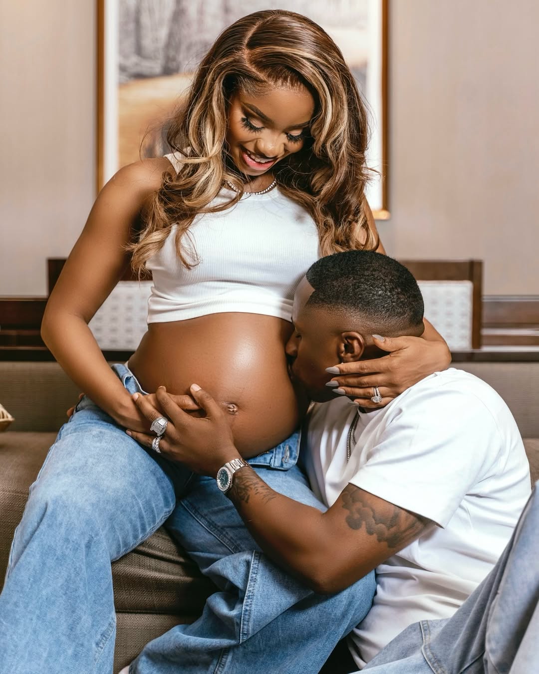 Juma Jux and Priscilla Announce Pregnancy with Heartwarming Maternity Shoot