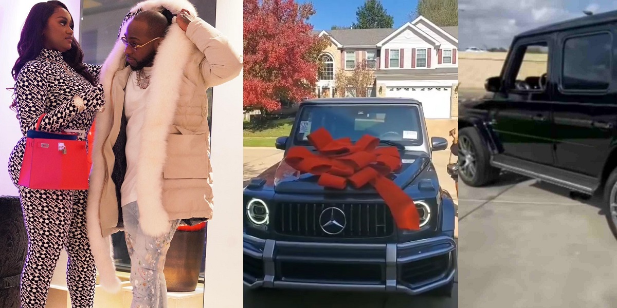 Davido Gifts Wife Chioma A Brand New G-Wagon, Again