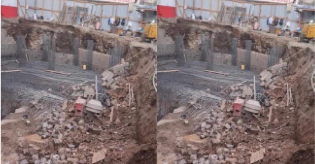 Building collapses in OTC area
