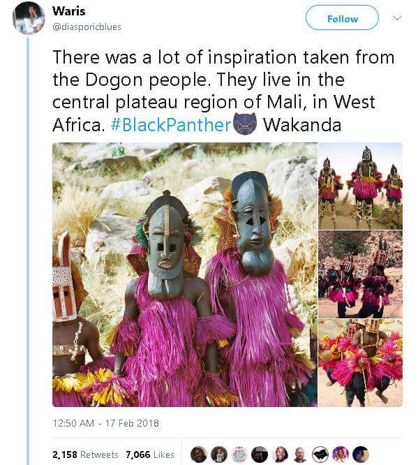 The African Tribes Represented in Black Panther, By Wari (Twitter)